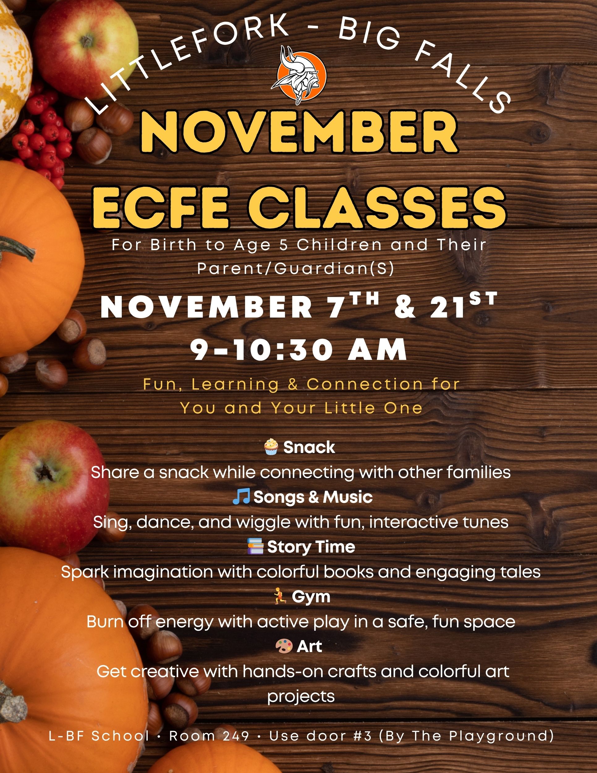 November ECFE Classes